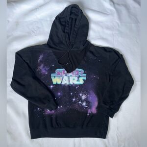 Star Wars "Pink Stardust" mesh front hoodie celestial galaxy juniors size large